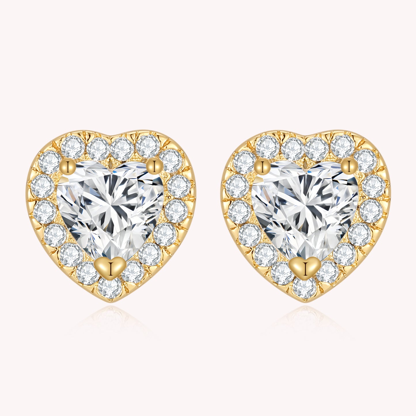 Studded Heart Earrings