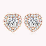 Studded Heart Earrings