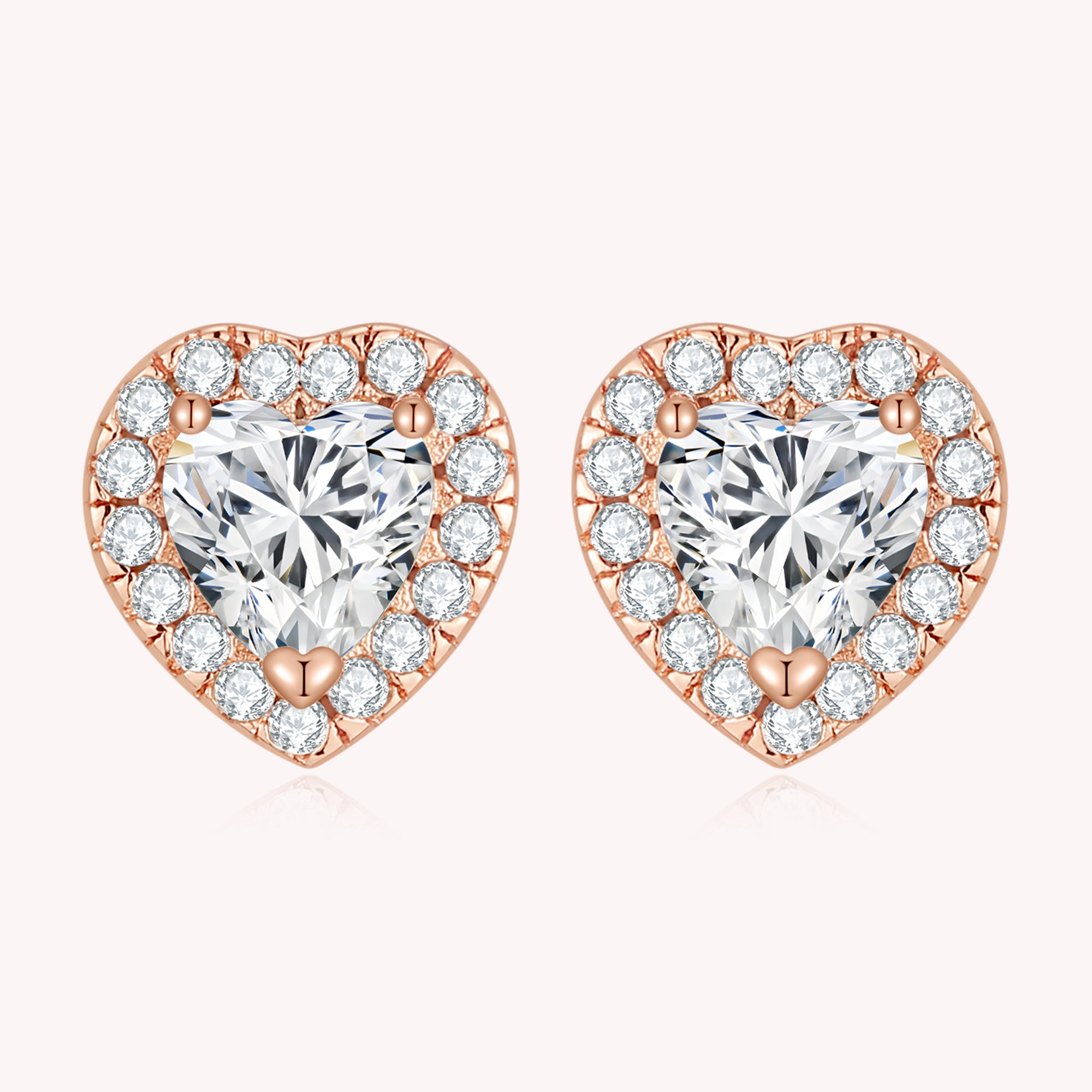 Studded Heart Earrings