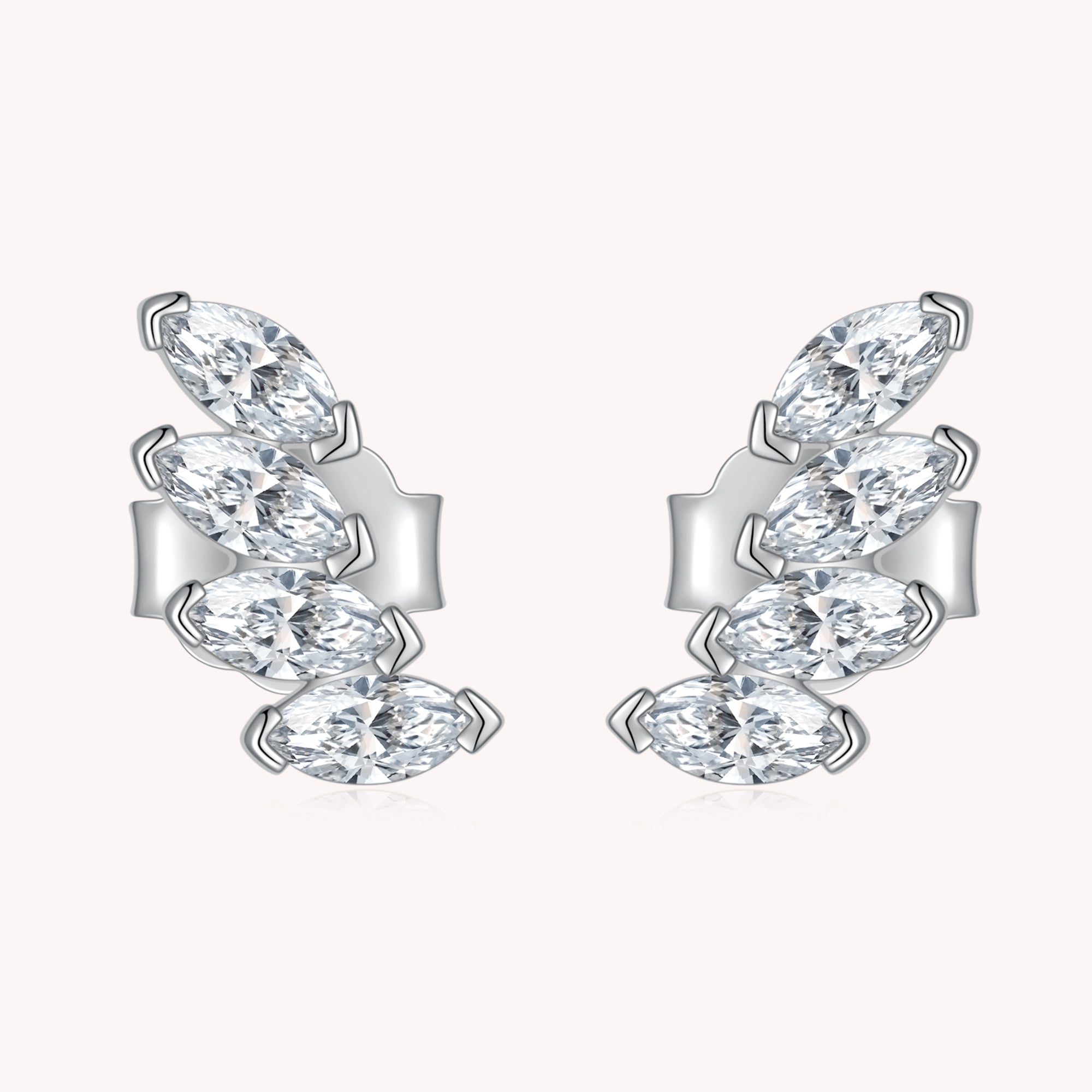 Climbers Moissanite Diamond Earrings