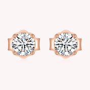 Moissanite Diamond 0.85 Cttw Stud Earrings