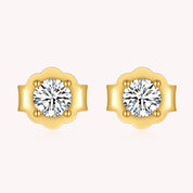 Elegant Moissanite Diamond Stud Earrings