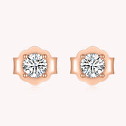 Elegant Moissanite Diamond Stud Earrings