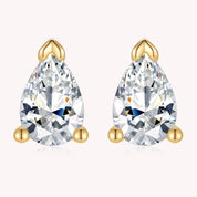 Pear Cut Diamond Earrings