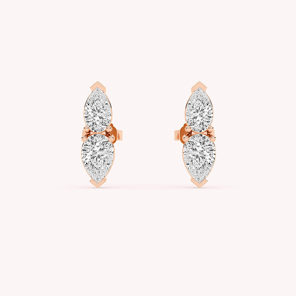 Dede Pear Shaped Stud Earrings