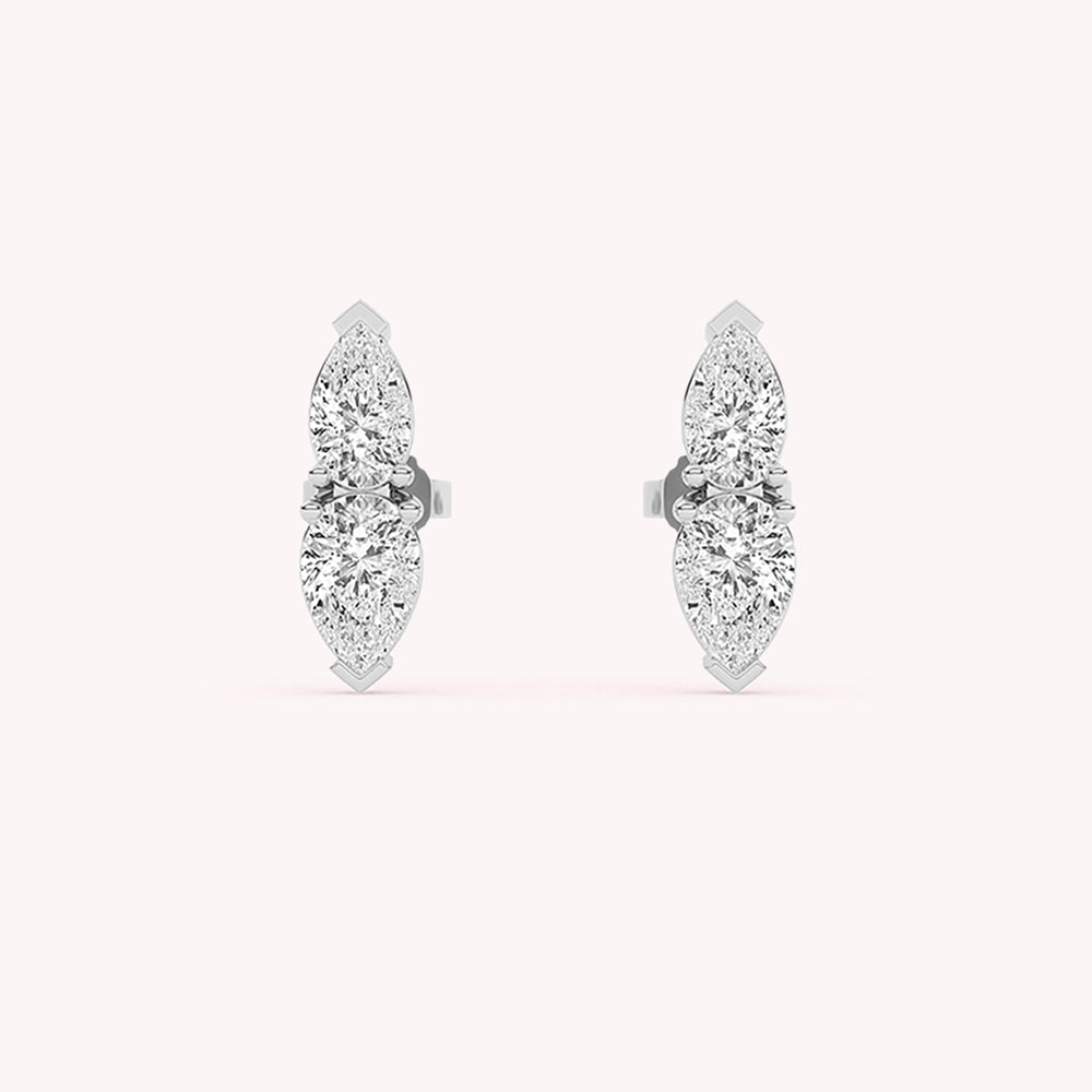 Dede Pear Shaped Stud Earrings