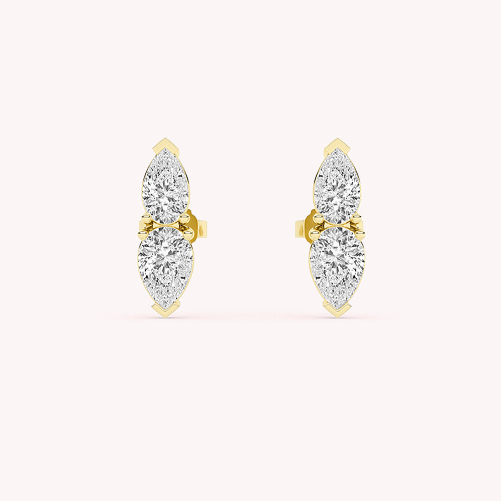 Dede Pear Shaped Stud Earrings