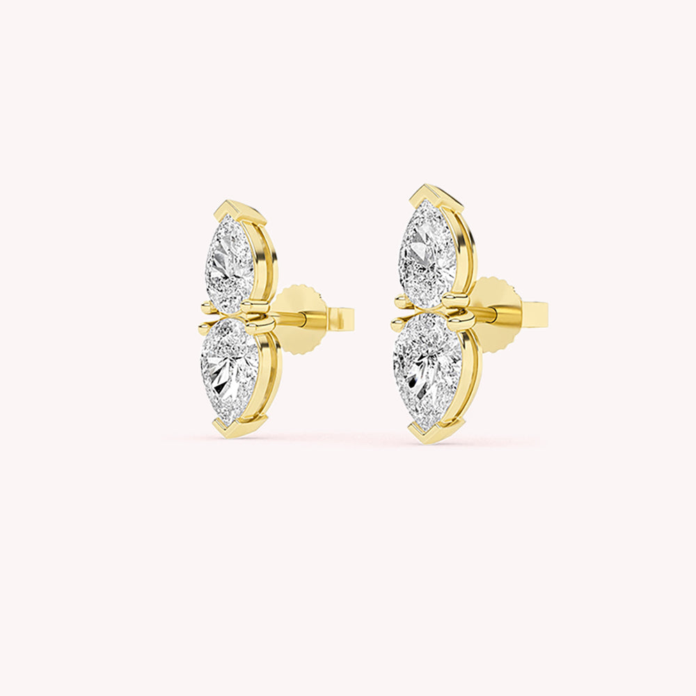 Dede Pear Shaped Stud Earrings