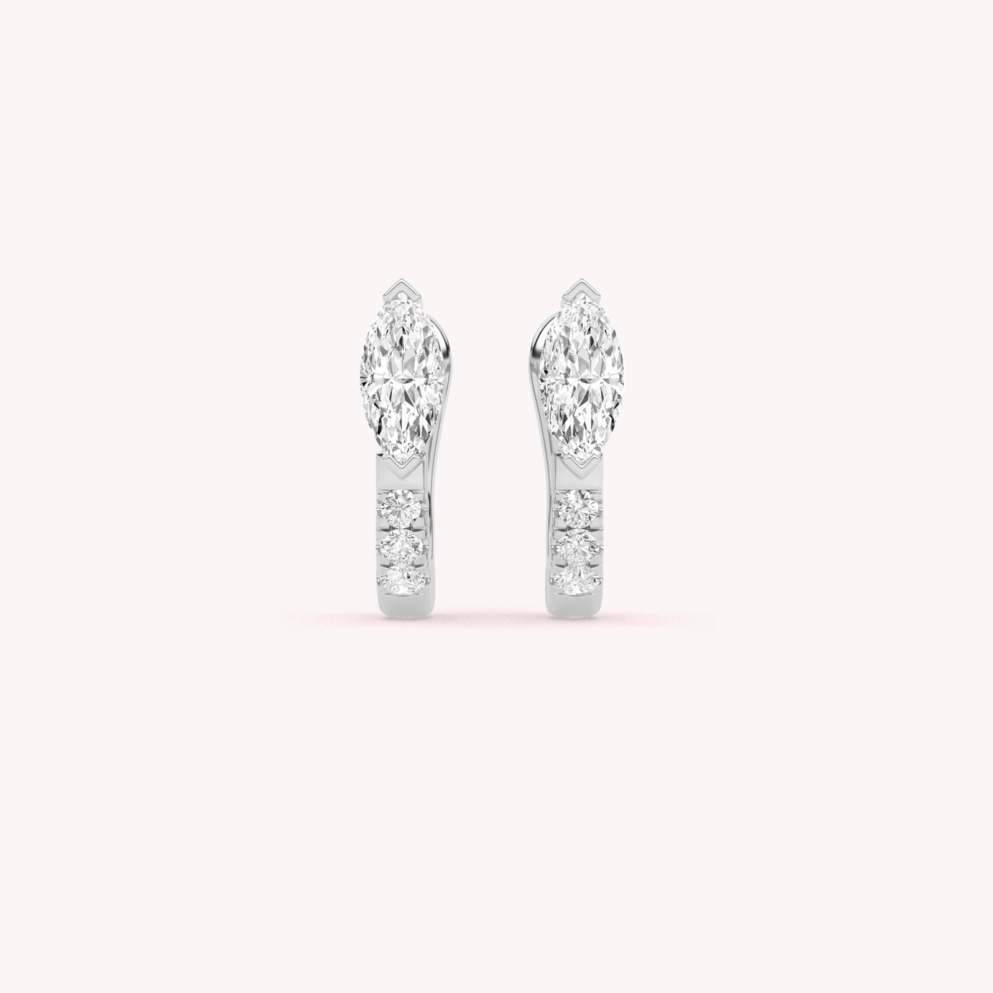 Maria Pave Hoop Earrings