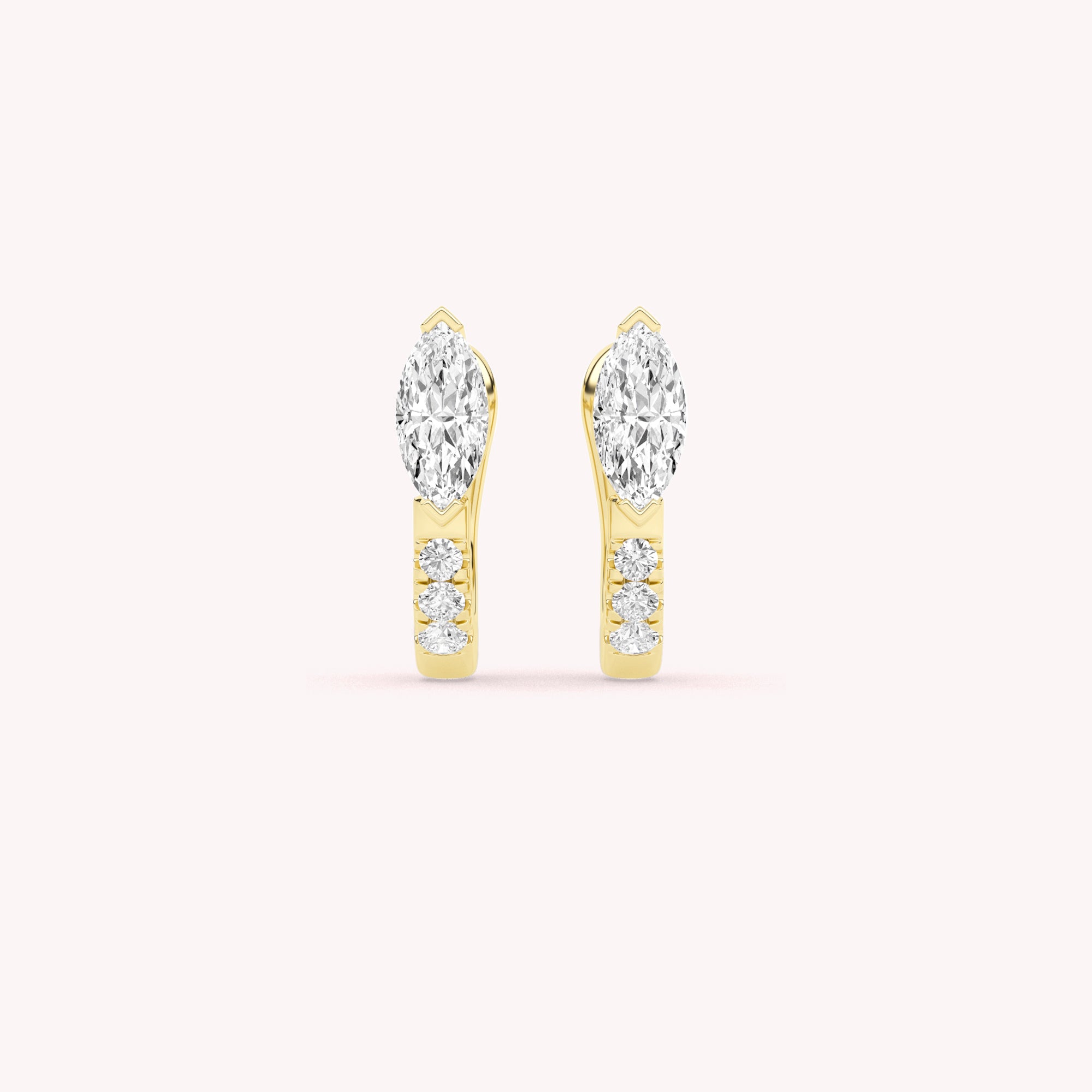 Maria Pave Hoop Earrings