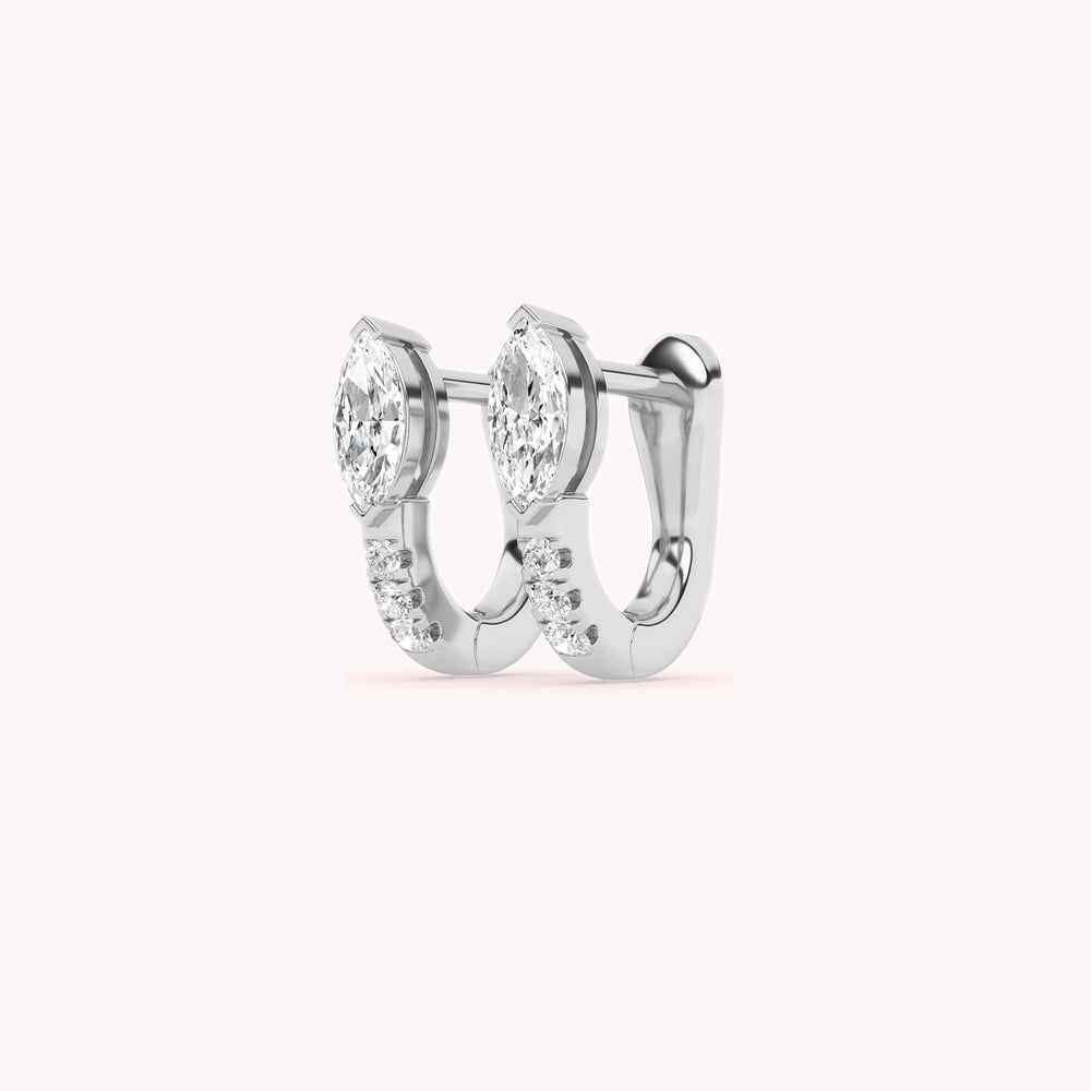 Maria Pave Hoop Earrings