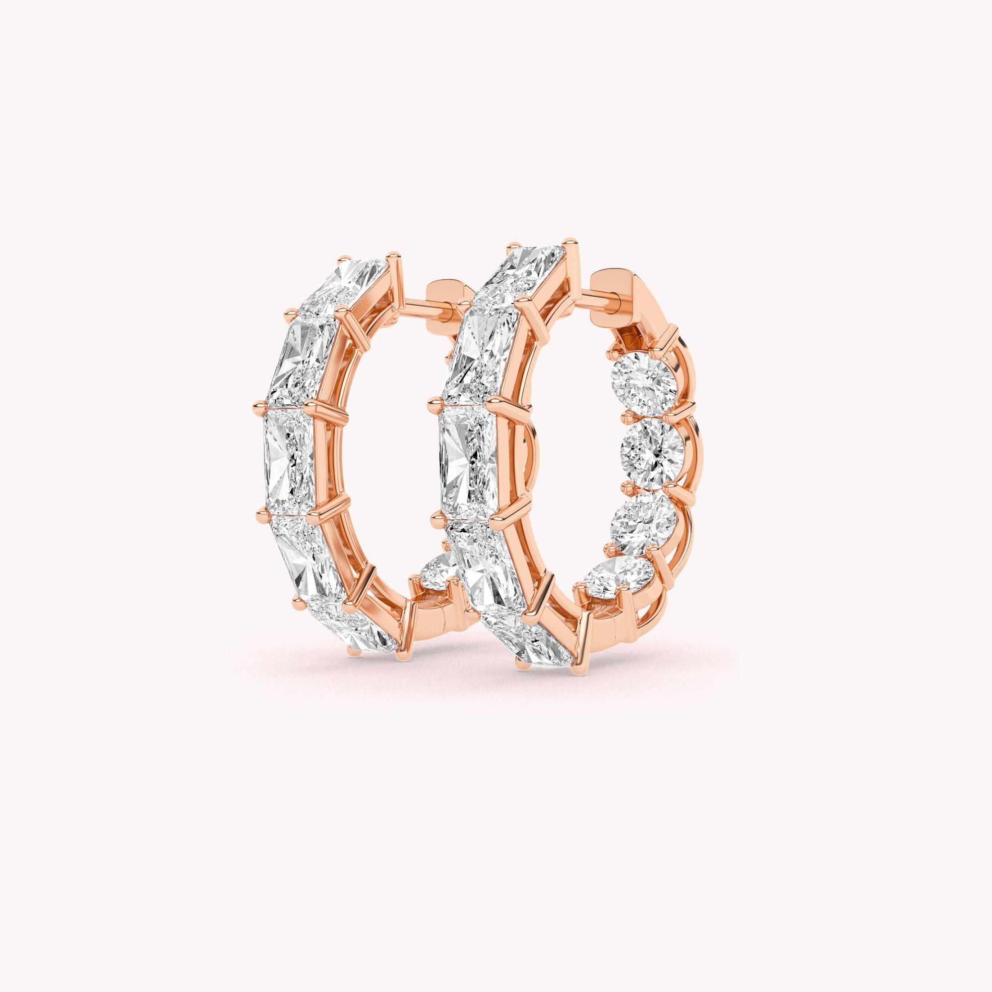 Rose Captivating Hoop Earrings