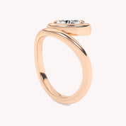 Nila Twisted Solitaire Engagement Ring