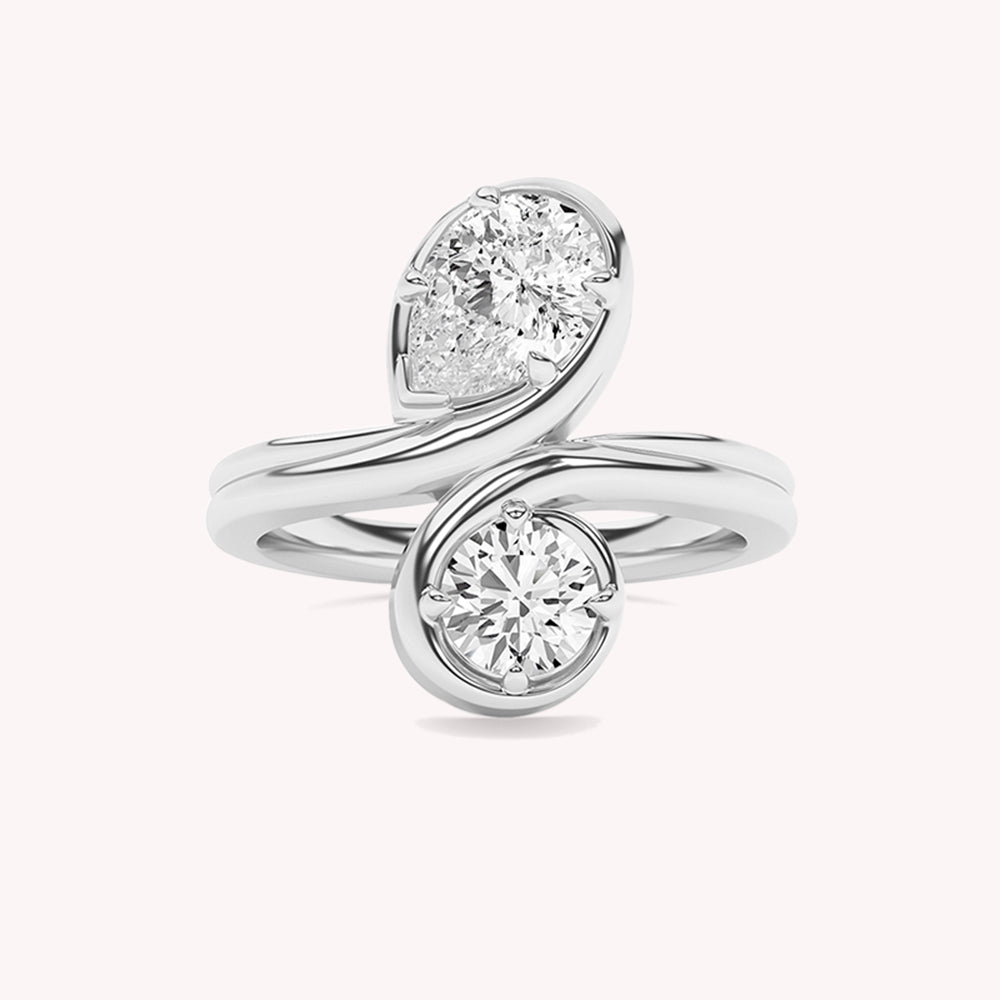 Orla Dual Pear Two Stone Engagement Ring