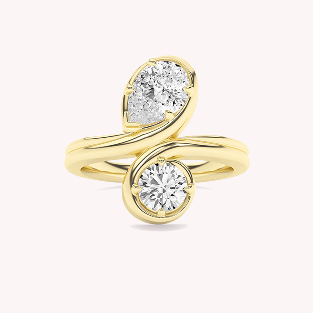 Orla Dual Pear Two Stone Engagement Ring