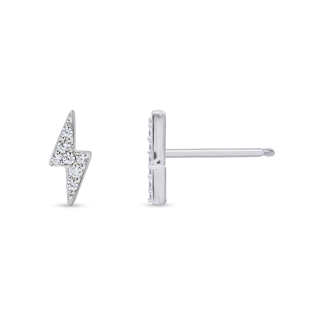 
                      
                        Sterling Silver Stud Earrings Dainty Feather, Starburst, Lightning Bolt, Nail, Curved Bar, Disc, Pineapple with push-backs
                      
                    