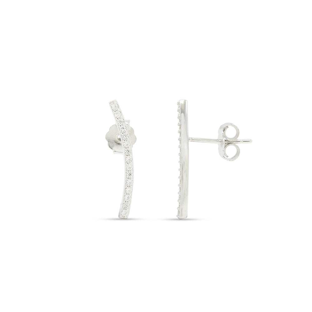 
                      
                        Sterling Silver Stud Earrings Dainty Feather, Starburst, Lightning Bolt, Nail, Curved Bar, Disc, Pineapple with push-backs
                      
                    