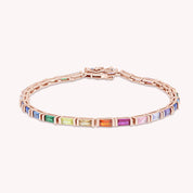 Rainbow Sparkling Tennis Bracelet