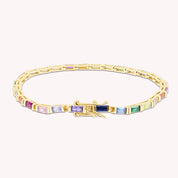 Rainbow Sparkling Tennis Bracelet