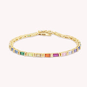 Rainbow Sparkling Tennis Bracelet