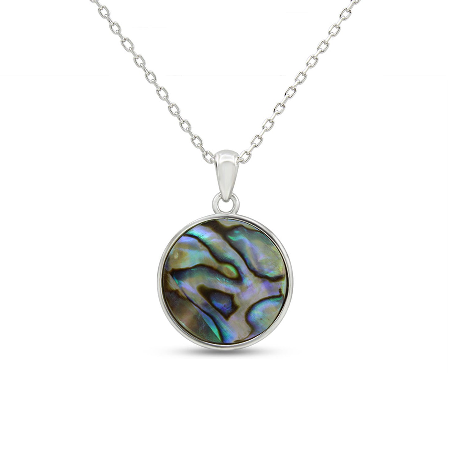 Load image into Gallery viewer, Abalone Shell Animal (Starfish, Dolphin, Seahorse, Frog, Dragonfly, Whale Tail, Turtle) Pendant Necklace In 14K White Gold Over Sterling Silver 14K Gold Over Sterling Silver
