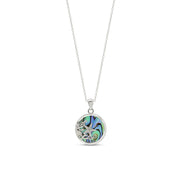 Abalone Shell Animal (Starfish, Dolphin, Seahorse, Frog, Dragonfly, Whale Tail, Turtle) Pendant Necklace In 14K White Gold Over Sterling Silver 14K Gold Over Sterling Silver