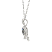 Abalone Shell Animal (Starfish, Dolphin, Seahorse, Frog, Dragonfly, Whale Tail, Turtle) Pendant Necklace In 14K White Gold Over Sterling Silver 14K Gold Over Sterling Silver