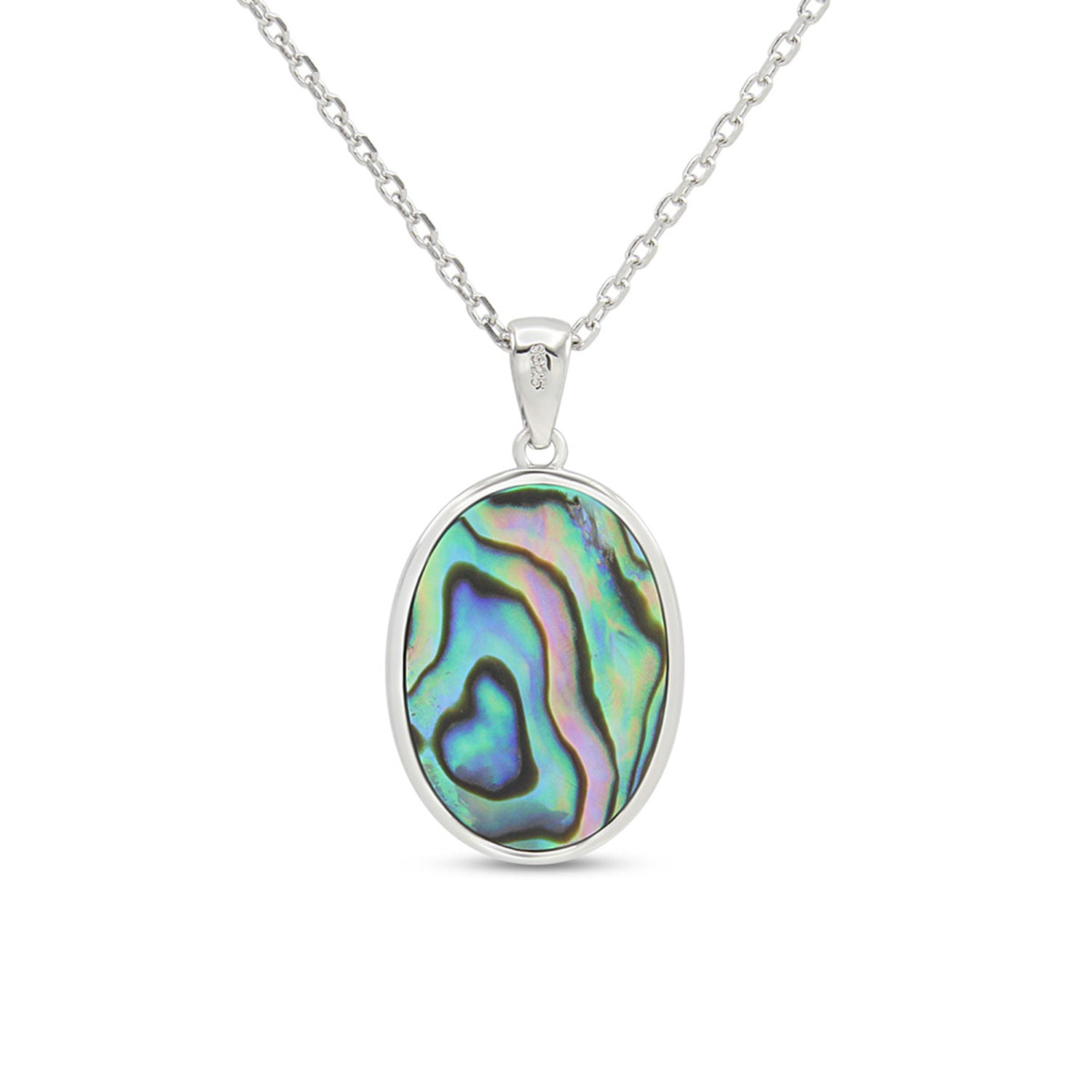 Abalone Shell Animal (Starfish, Dolphin, Seahorse, Frog, Dragonfly, Whale Tail, Turtle) Pendant Necklace In 14K White Gold Over Sterling Silver 14K Gold Over Sterling Silver
