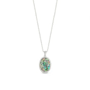 Abalone Shell Animal (Starfish, Dolphin, Seahorse, Frog, Dragonfly, Whale Tail, Turtle) Pendant Necklace In 14K White Gold Over Sterling Silver 14K Gold Over Sterling Silver