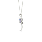 Abalone Shell Animal (Starfish, Dolphin, Seahorse, Frog, Dragonfly, Whale Tail, Turtle) Pendant Necklace In 14K White Gold Over Sterling Silver 14K Gold Over Sterling Silver