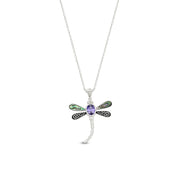 Abalone Shell Animal (Starfish, Dolphin, Seahorse, Frog, Dragonfly, Whale Tail, Turtle) Pendant Necklace In 14K White Gold Over Sterling Silver 14K Gold Over Sterling Silver