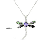 Abalone Shell Animal (Starfish, Dolphin, Seahorse, Frog, Dragonfly, Whale Tail, Turtle) Pendant Necklace In 14K White Gold Over Sterling Silver 14K Gold Over Sterling Silver