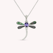 Abalone Shell Animal (Starfish, Dolphin, Seahorse, Frog, Dragonfly, Whale Tail, Turtle) Pendant Necklace In 14K White Gold Over Sterling Silver 14K Gold Over Sterling Silver