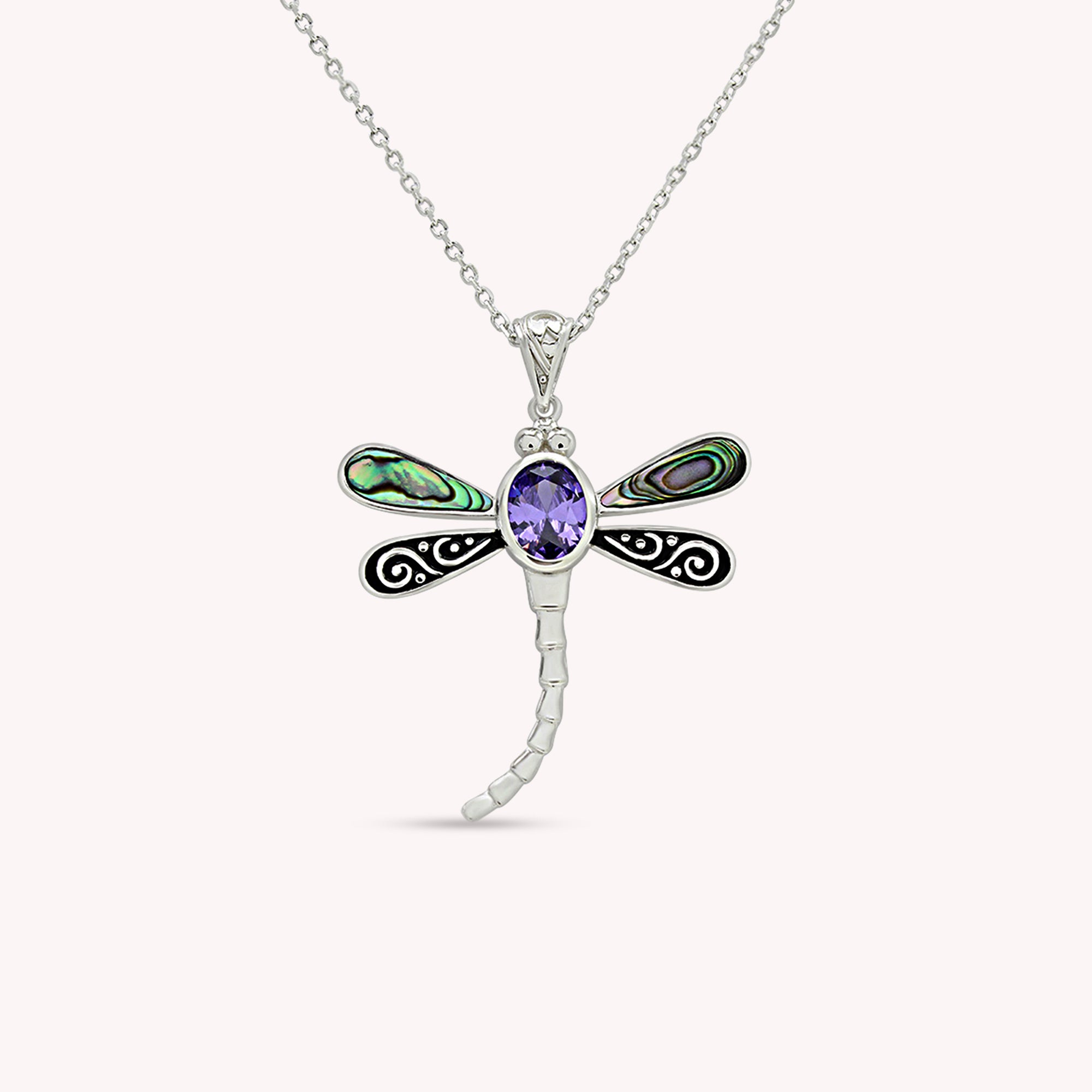 Abalone Shell Animal (Starfish, Dolphin, Seahorse, Frog, Dragonfly, Whale Tail, Turtle) Pendant Necklace In 14K White Gold Over Sterling Silver 14K Gold Over Sterling Silver