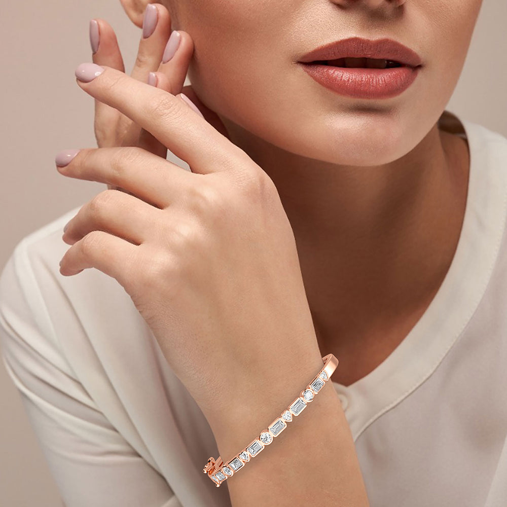 Clio Bezel Set Lab Grown Diamond Bracelet