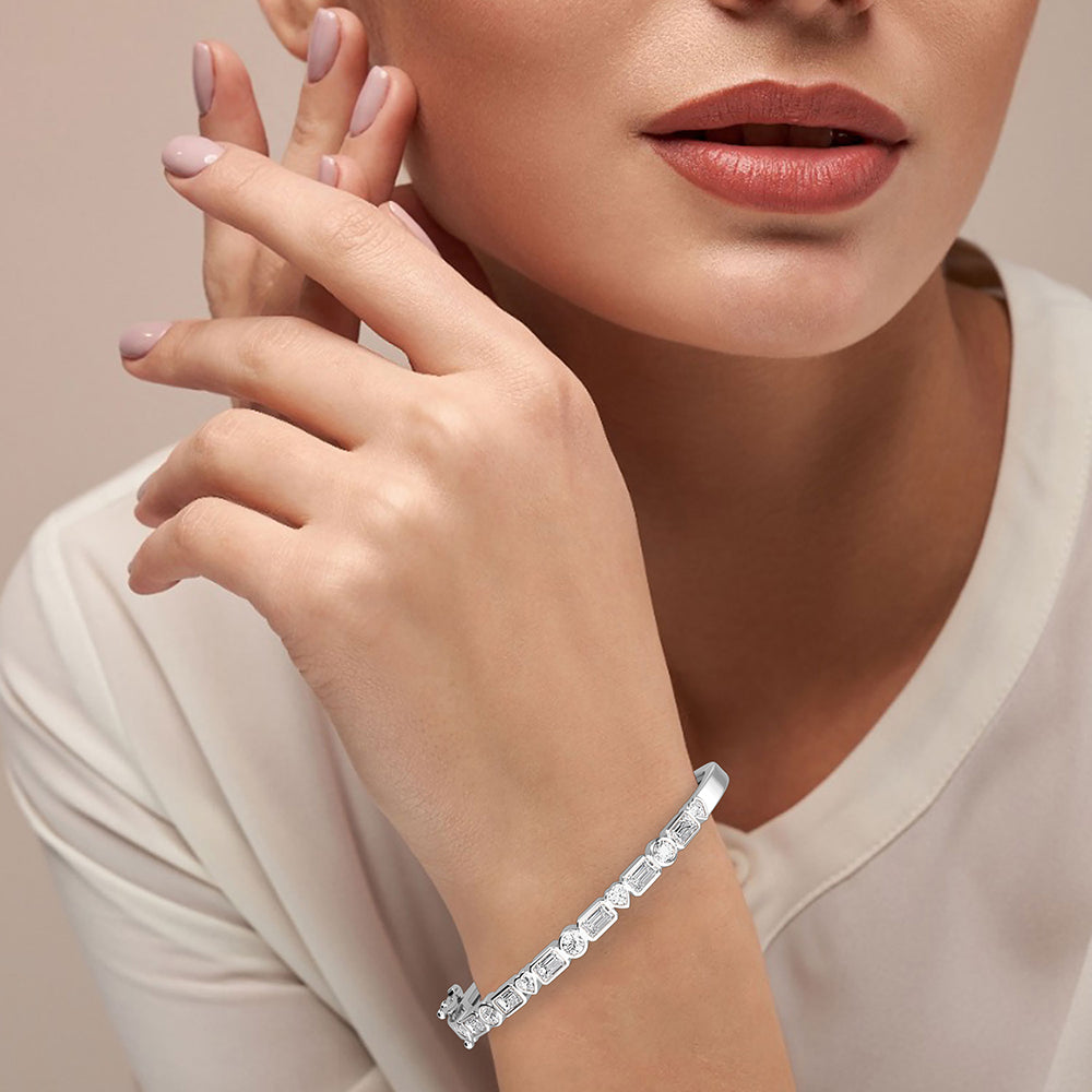 Clio Bezel Set Lab Grown Diamond Bracelet