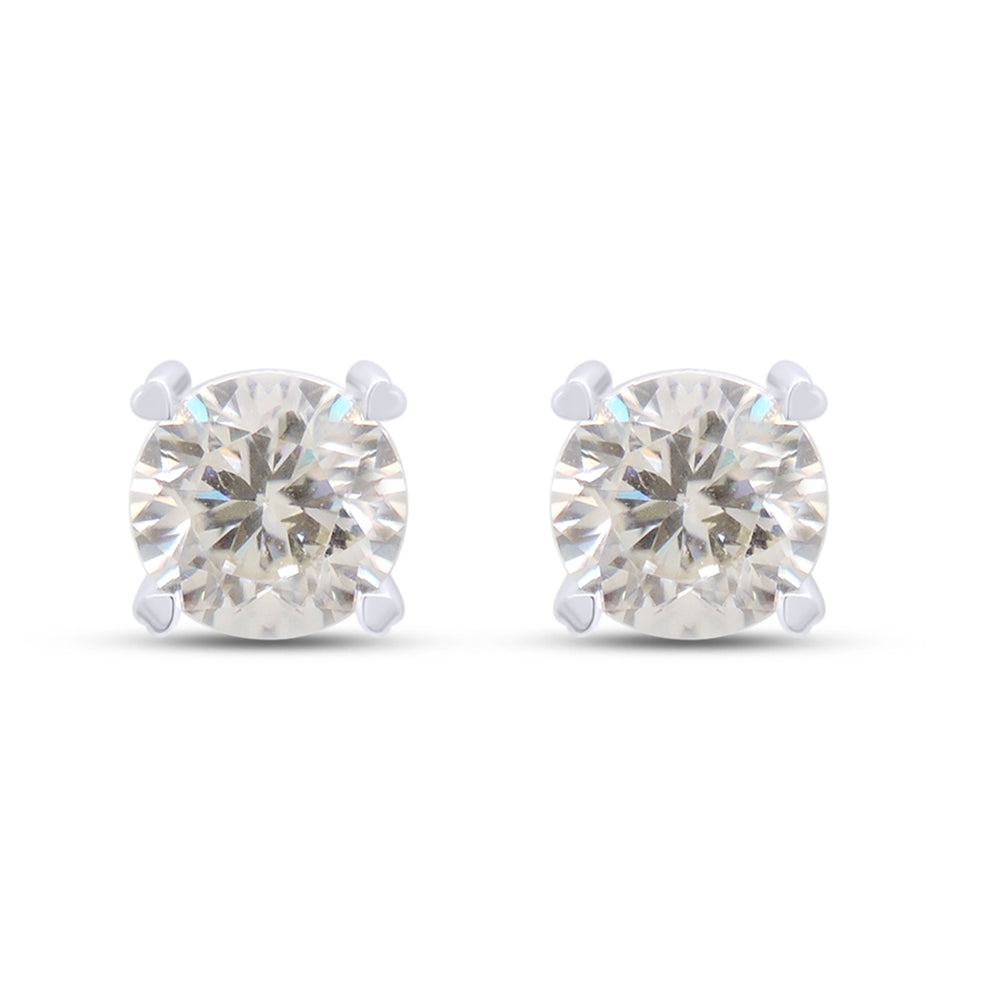 
                      
                        2 Carat Lab Created Moissanite Diamond Screw Back Solitaire Stud Earrings In 14K Solid Gold For Women (2 Cttw)
                      
                    