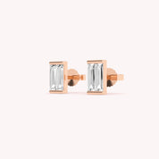 Remi Bezel Stud Earrings