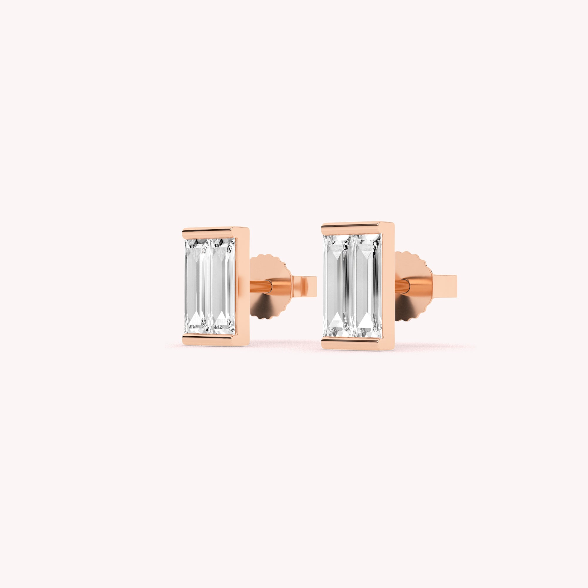 Remi Bezel Stud Earrings