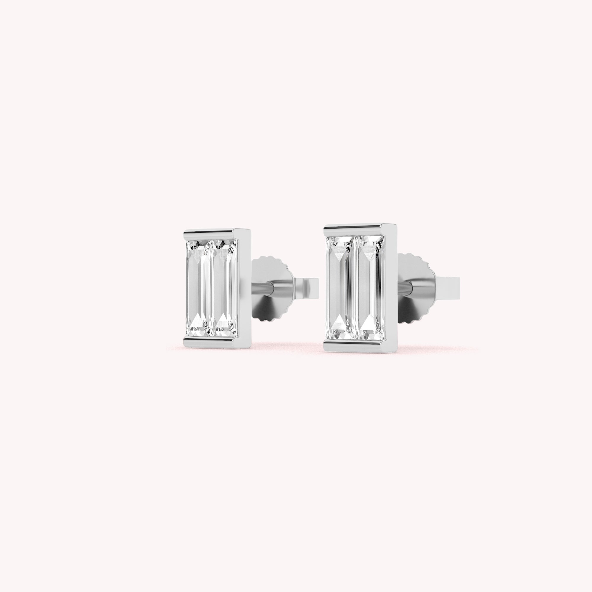 Remi Bezel Stud Earrings