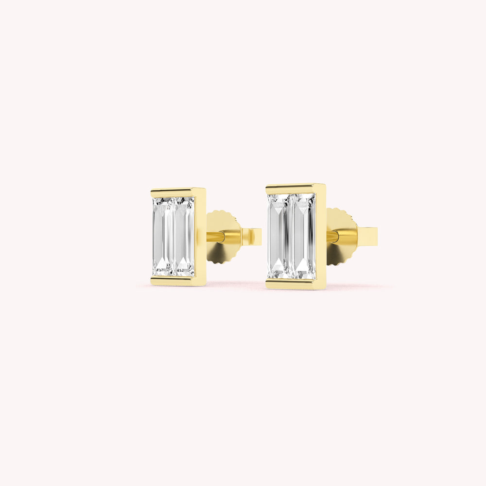 Remi Bezel Stud Earrings