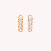 Myla Bezel Hoop Earrings