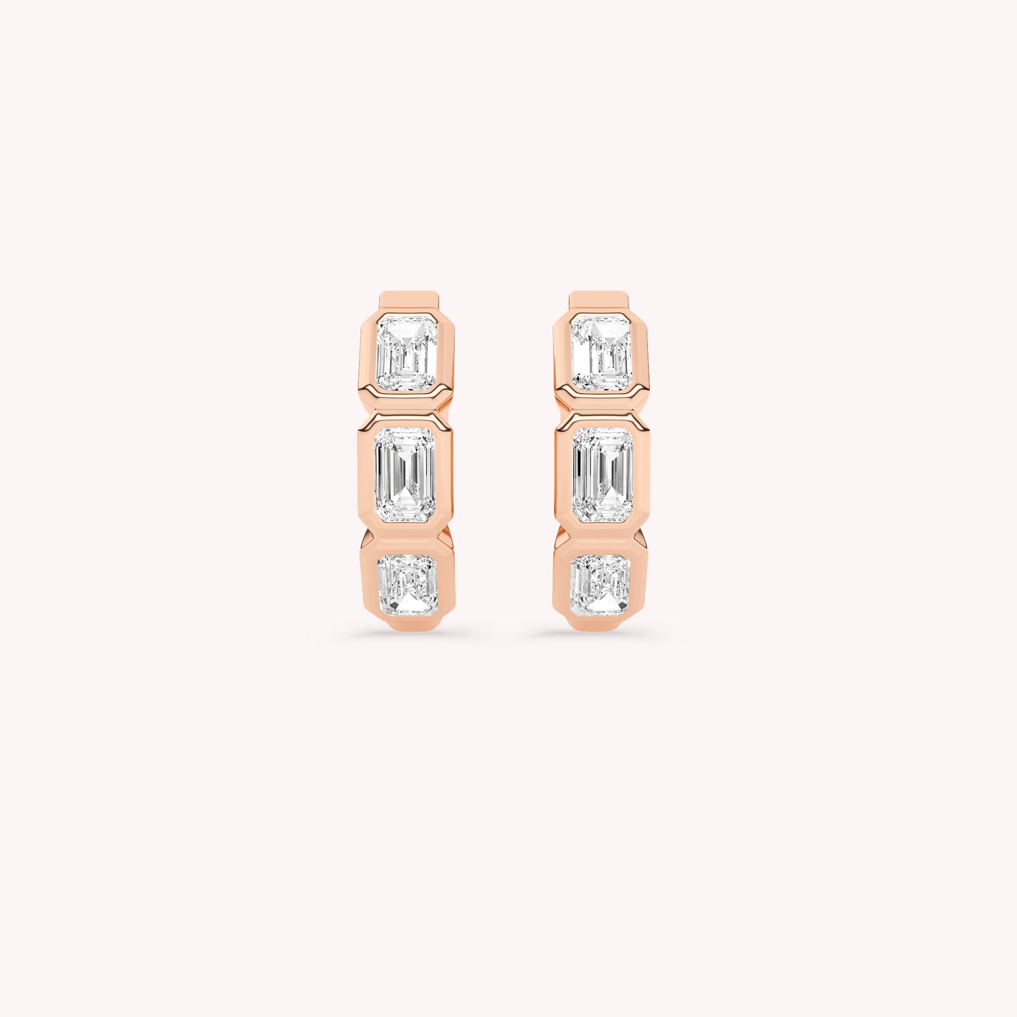 Myla Bezel Hoop Earrings