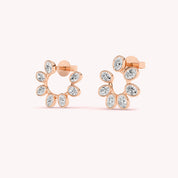 Leia Circle Stud Earrings