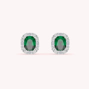 Nora Emerald Stud Earrings