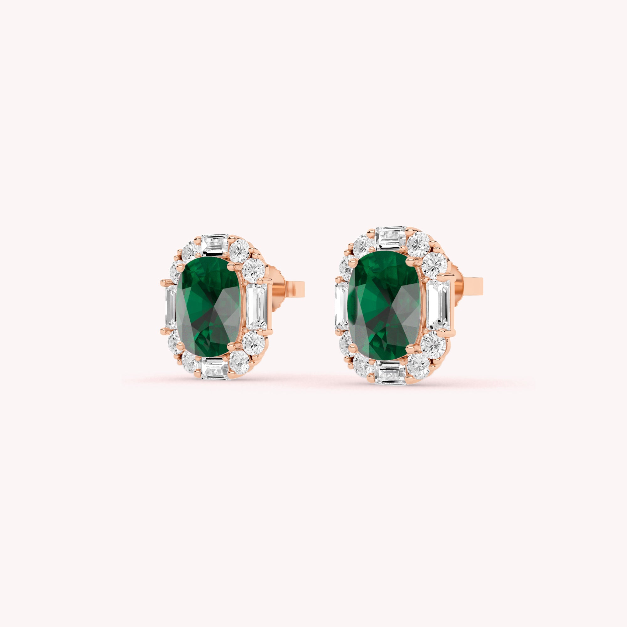 Nora Emerald Stud Earrings