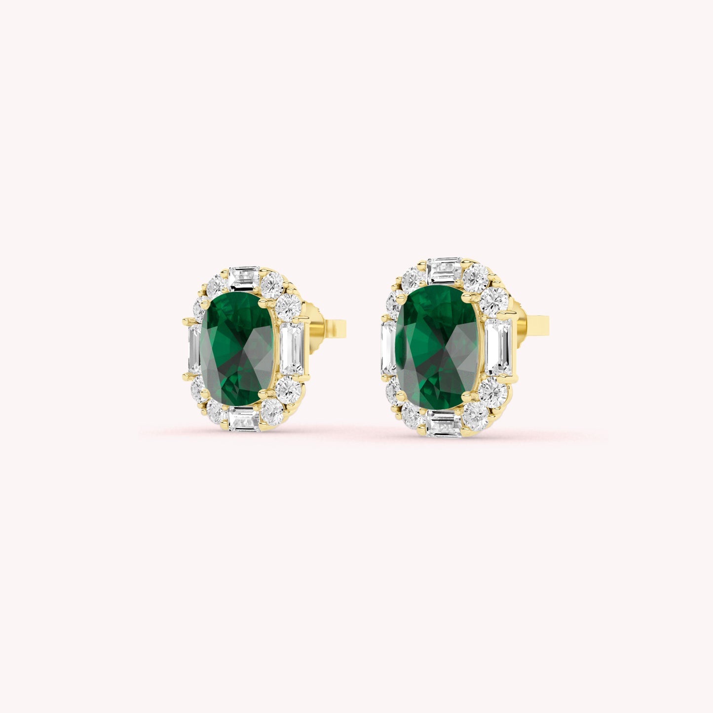 Nora Emerald Stud Earrings