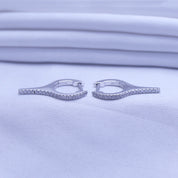 Dagger Drop Hoop Earring In Lab Grown Diamond (Height 19.50 MM & Width 10.90 MM)