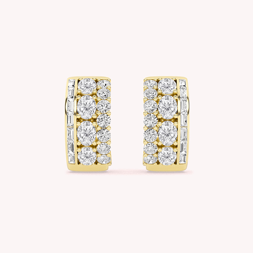 Mimi Two Row Hoop Earrings