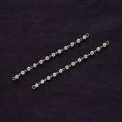 Lab Created Moissanite Dangle Drop Hoop Earrings